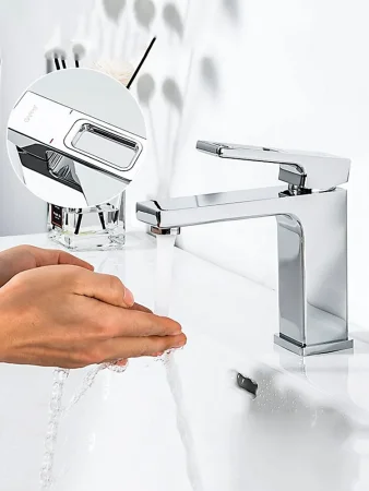 Смеситель для раковины однорычажный  Gappo G1018-1, хром