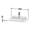 Столешница Duravit Happy D.2 Plus HP031B07171 65 средиземноморский дуб