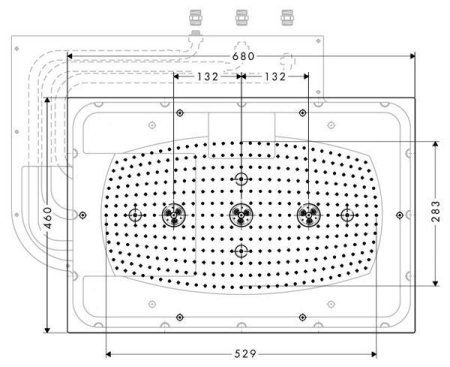 Верхний душ Hansgrohe Raindance 28417000 хром