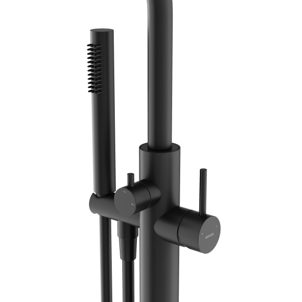 Смеситель для ванны напольный SANCOS Etna, черный матовый,  SC9009MB