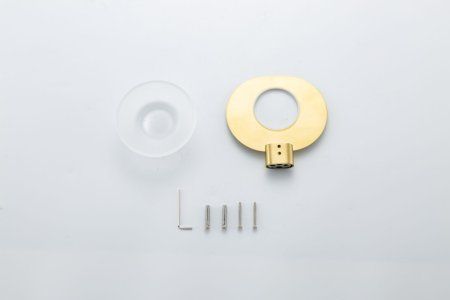 Мыльница стеклянная Gappo G3TE09NR02YS-3HM, золотой сатин