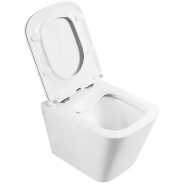 Унитаз подвесной BelBagno Ardente-R BB520CHR/SC безободковый, с сиденьем микролифт, белый