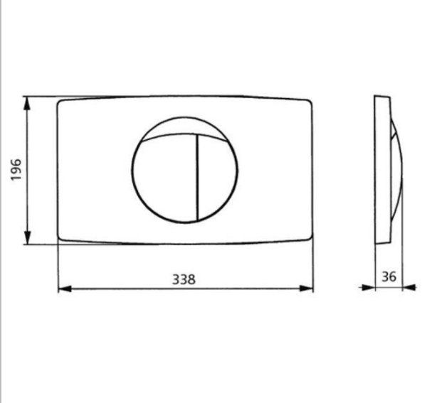 Кнопка смыва Sanit 16.018.81..0000cr хром