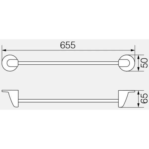 Полотенцедержатель 65,5 см Veragio Oscar Bronzo OSC-5221.BR