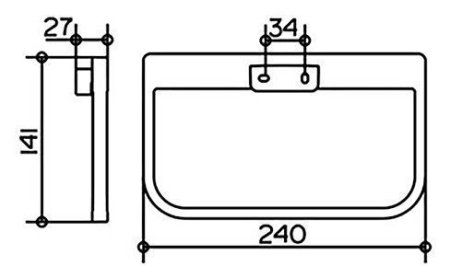 Полотенцедержатель Keuco Collection Moll 12721 хром