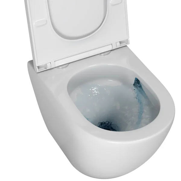 Унитаз подвесной Grossman GR-4455MSQ безободковый, торнадо, с сиденьем микролифт, белый матовый