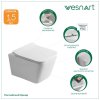 Унитаз подвесной WesnaArt KUBUS 205-KUB13, белый