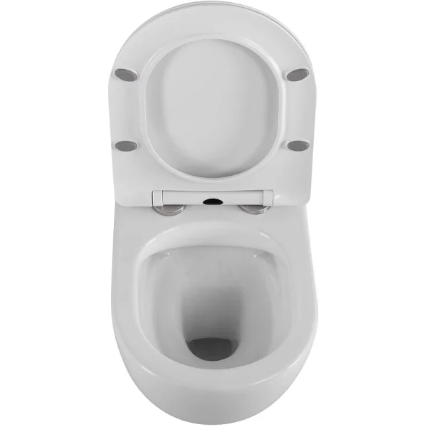 Унитаз подвесной BelBagno Uno 2.0 BB7306CHR/SC безободковый, с сиденьем микролифт, белый