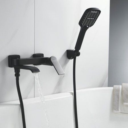 Смеситель для ванны Shevanik S41 S4OA10RC2HQM черный