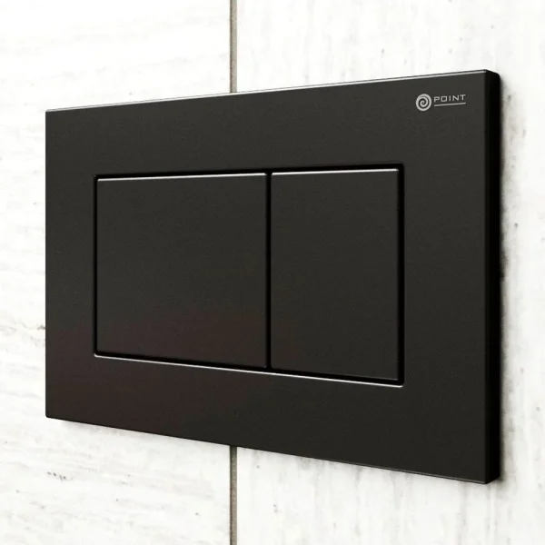 Кнопка смыва Point Ника PN44081BM для инсталляции, черный матовый