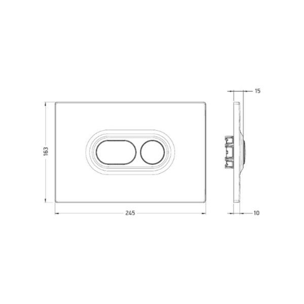 Кнопка смыва ArtCeram Atelier 702.000.05 белый