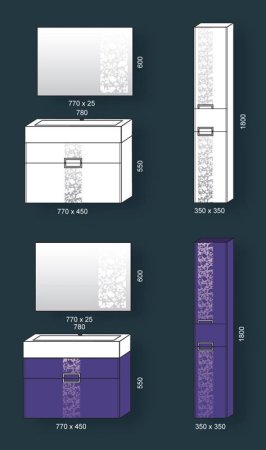 Мебельная раковина Edelform WB 171-80 78 см
