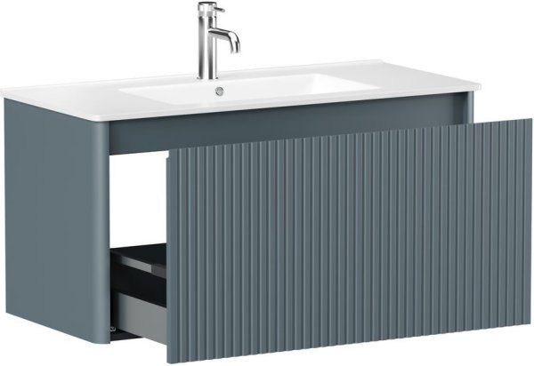 Тумба под раковину Allen Brau Gravity 100 1.370018.BGM синий матовый