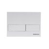 Кнопка смыва Berges Wasserhaus Novum 040014 белая, поверхность Soft Touch