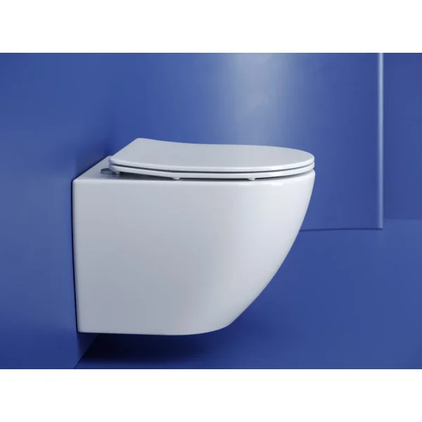 Унитаз подвесной Ceramica Nova Metropol CN4002T безободковый, торнадо, с сиденьем микролифт, белый