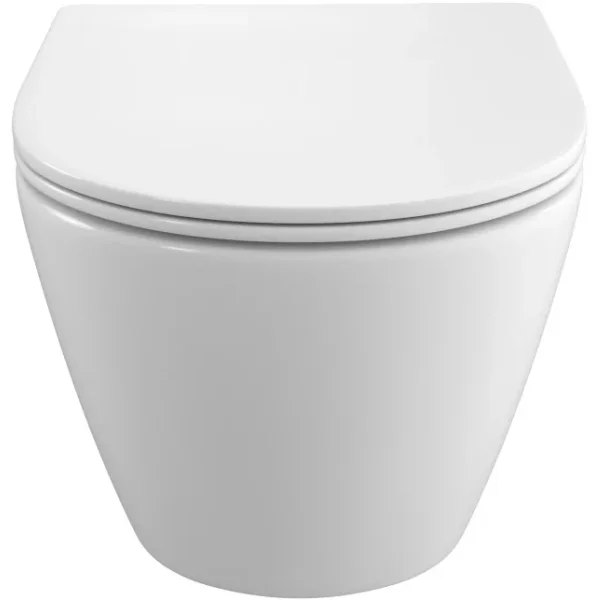 Унитаз подвесной BelBagno Uno BB5177CH-TOR/SC безободковый, торнадо, с сиденьем микролифт, белый