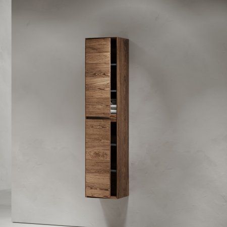 Шкаф-пенал подвесной  SANCOS Marmi 1.0/Marmi 2.0 350х300х1600 мм, цвет дуб чарльстон,  PMR35ECH