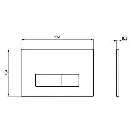 Кнопка смыва Ideal Standard Prosys OleasR0119AC белый
