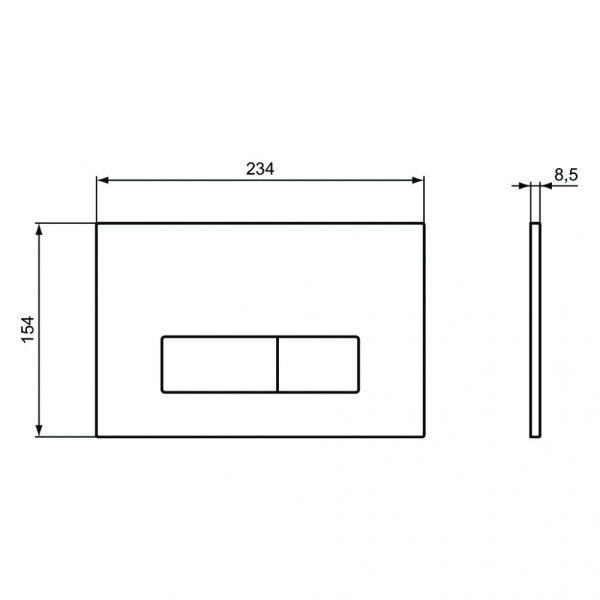 Кнопка смыва Ideal Standard Prosys OleasR0119AC белый