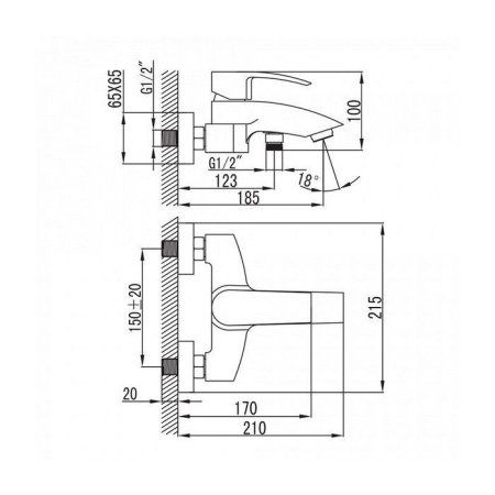 Смеситель Iddis Vane VANSB40I07 для ванны