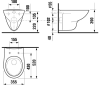 Комплект Jika Zeta 2039.6 с крышкой-сиденьем + Инсталляция Geberit Duofix 458.162.21.1