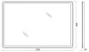 Зеркало BelBagno SPC-MAR-1200-800-LED-BTN 120 со светильником