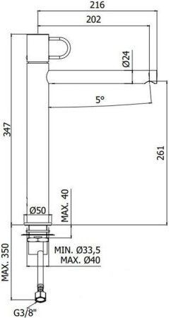 Смеситель Paffoni Joker JK081CR для раковины, хром