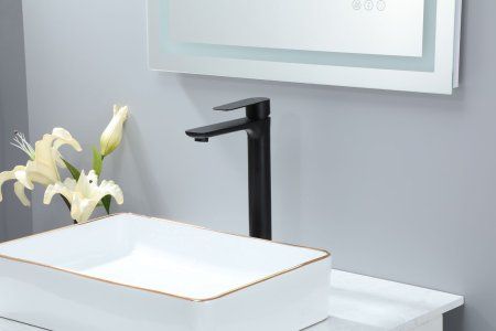 Смеситель для раковины Frap F10806-26 высокий, черный