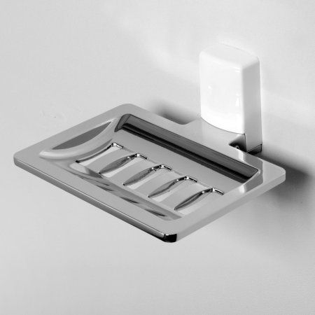 Мыльница WasserKRAFT Leine K-5069W белый, хром