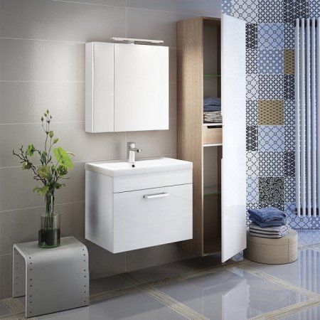 Тумба с раковиной IDDIS New Mirro NMIR50Wi95K белый