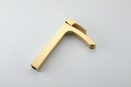 Смеситель для раковины высокий Gappo G1007-32, золото