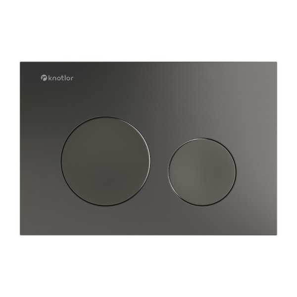 Клавиша смыва Knotlor BIS102GM, вороненая сталь