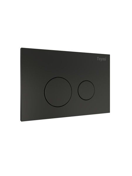 Клавиша смыва Teymi Lina, двойной смыв, черный матовый T70103BM