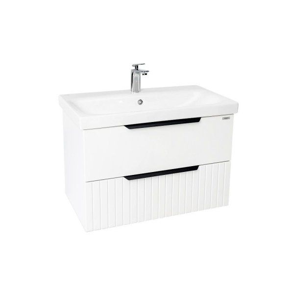 Тумба VIANT "Сицилия" MODUO 80 2 ящика подвесная белая 425x764x520 (VSIC80MDBEL-T2YP)