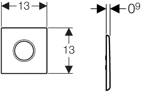 Привод бесконтактного смыва Geberit Sigma 01 116.021.11.5 белая
