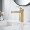 Смеситель для раковины Rose R1801G-1, золотой сатин