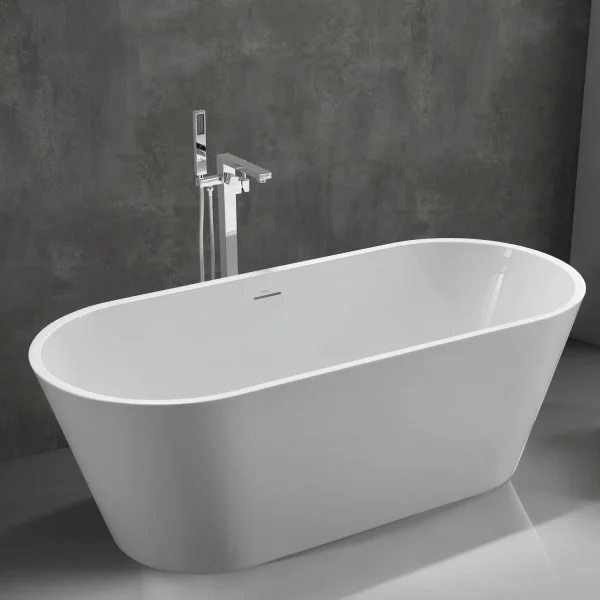 Акриловая ванна Abber AB9268-1.7 170x74 см, отдельностоящая, белый