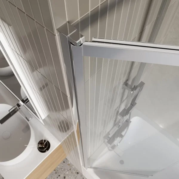 Шторка на ванну BelBagno Luce LUCE-VF-11-90/145-C-Cr 90 см, профиль хром, стекло прозрачное