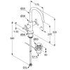 Смеситель для раковины Kludi NOVA FONTE Déco 201180539 хром
