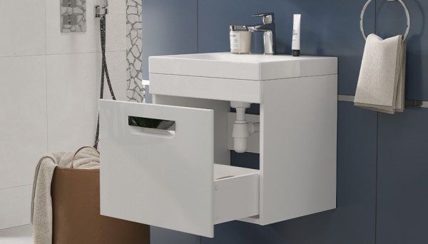 Тумба подвесная Velvex Estea 50.1Y, белый матовый (tp.EST.MOD.50.1Y)