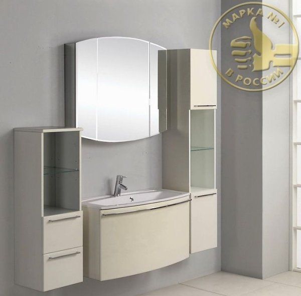 Тумба под раковину Aquaton Севилья 1A126401SEG30 95 белый жемчуг