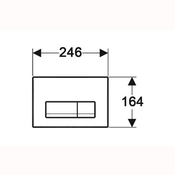 Кнопка смыва Geberit Delta 50 115.119.14.1 черный матовый