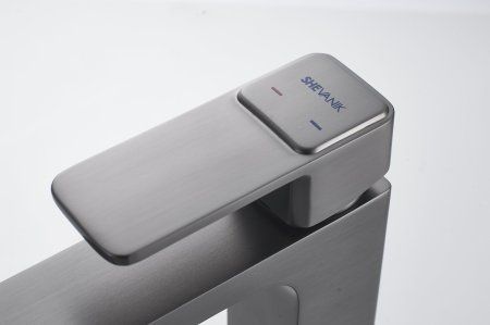 Смеситель для раковины Shevanik S9701T, оружейная сталь