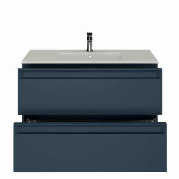 Тумба под раковину Allen Brau Eclipse 80 1.E1002.BGM 2.0 синий матовый