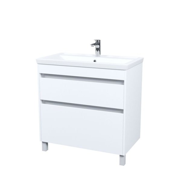 Тумба с умывальником, напольная, 80 см, белый, Zodiac X, IDDIS, (ZDX80WFi95K)