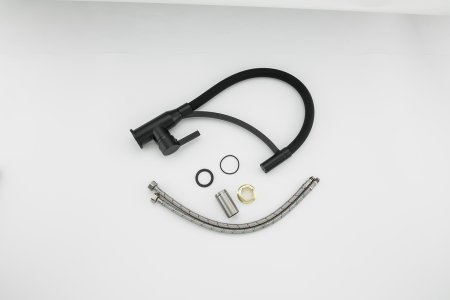 Смеситель для кухни с гибким изливом Frap F4552-6 черный