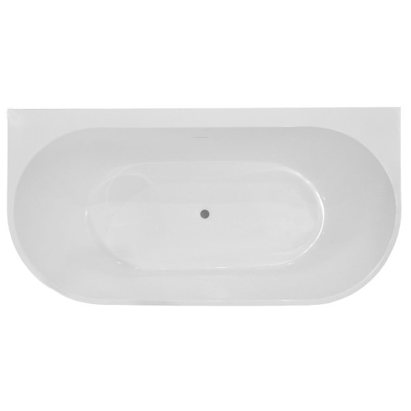 Каменная ванна пристенная Azario Verdi 169x86 круглый перелив (AZ-81030)