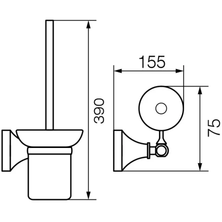 Ёршик Veragio Gialetta Cromo VR.GIL-6490.CR