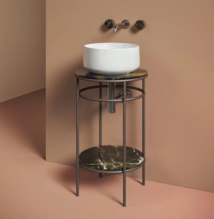 Столешница ArtCeram Vogue TFA011 90 мраморная, marquinia black