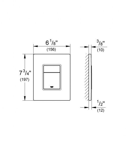 Кнопка смыва Grohe Skate Cosmopolitan 38732GN0 холодный рассвет матовый